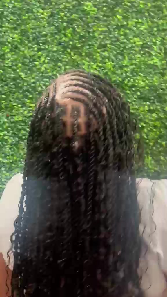 Boho braids styled by Joy