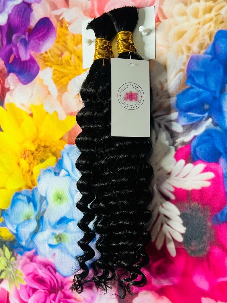 Black wavy hair bundles available through Joy’s Hair Empire